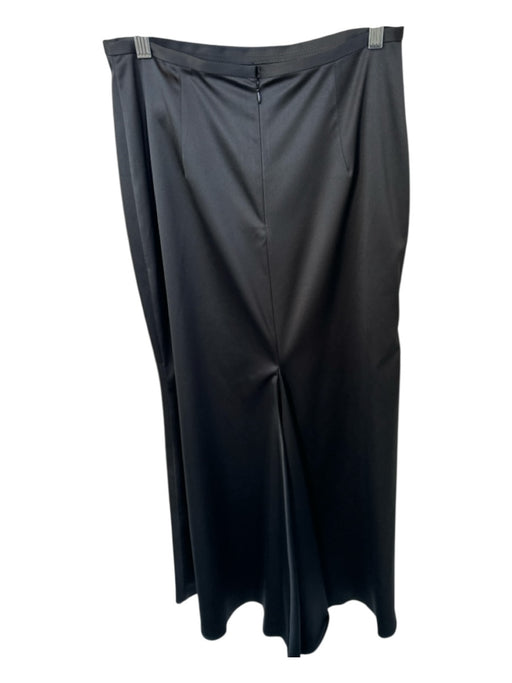 JS Collections Size 6 Black Polyester Blend High Waist Back Zip Maxi Skirt Black / 6