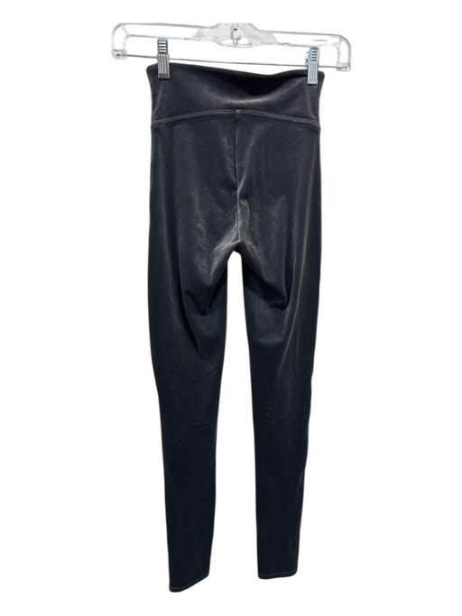 Spanx Size XS Gray Polyester Blend Elastic Waist Velvet Shimmer Leggings Gray / XS