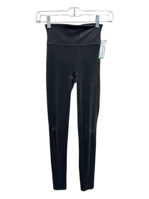 Spanx Size XS Gray Polyester Blend Elastic Waist Velvet Shimmer Leggings Gray / XS