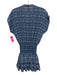 Misa Size XS Blue, White, Gold Polyester Cap Sleeve Abstract Print Mini Dress Blue, White, Gold / XS
