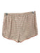 Lake Size XS Orange & White Pima Cotton Stripe Curved Hem Cap Sleeve Short Set Orange & White / XS