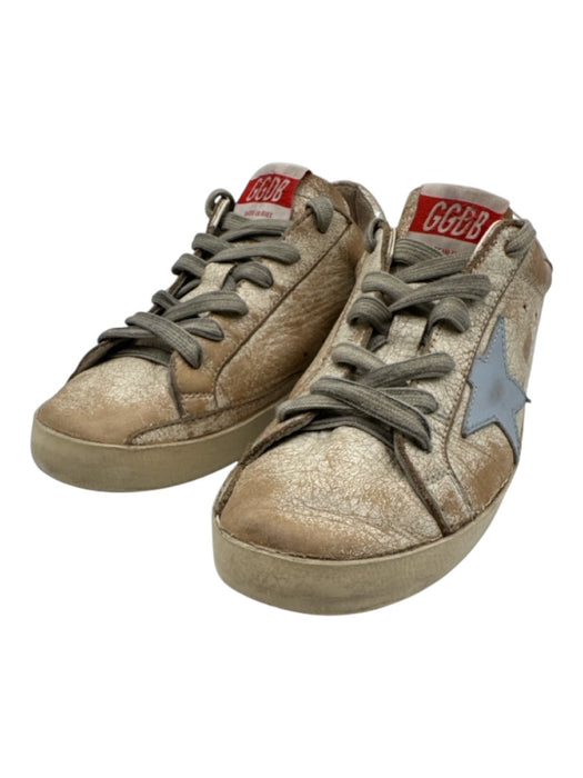 Golden Goose Shoe Size 39 White, Brown, Blue Leather Upper Distressed Sneakers White, Brown, Blue / 39