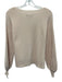 Brodie Size S Light Pink Cashmere V Neck Rib Knit Long Sleeve Sweater Light Pink / S