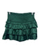 Idem Ditto Size Small Green Polyester Smocked Mini Skirt Green / Small