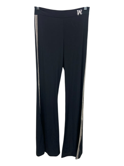 Palm Angels Size M Black & Off White Cotton Crew Neck Short Sleeve T Shirt Top Black & Off White / M