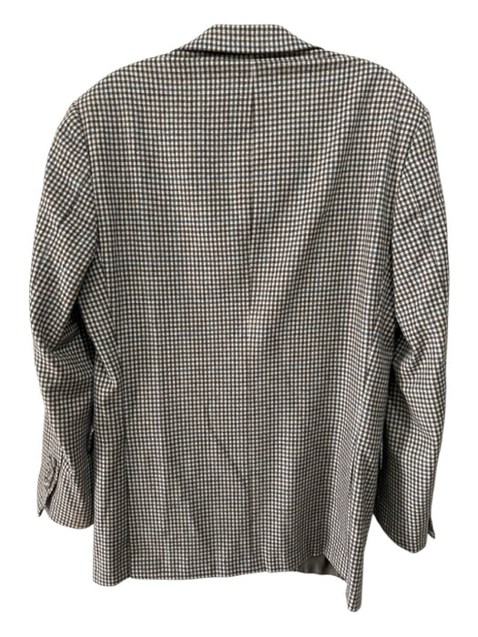 Hickey Freeman Brown & Multi 2 Button Men's Blazer Brown & Multi / Est XL
