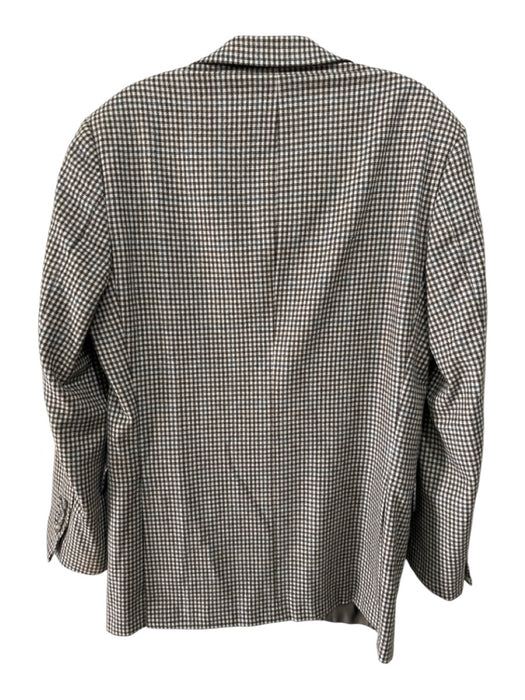 Hickey Freeman Brown & Multi 2 Button Men's Blazer Brown & Multi / Est XL
