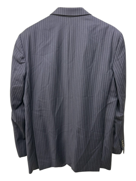 Hickey Freeman Blue & White Striped 2 Button Men's Suit Blue & White / Est 42
