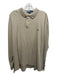 Polo Ralph Lauren Size L Beige Cotton Quarter Button Men's Long Sleeve Shirt Beige / L