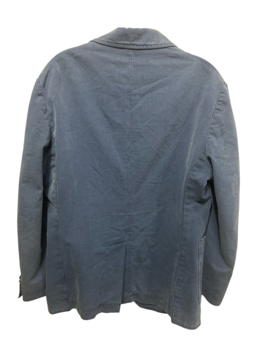 Billy Reid Blue Cotton Pocket 2 Button Men's Blazer Blue / 38R