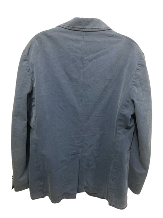 Billy Reid Blue Cotton Pocket 2 Button Men's Blazer Blue / 38R