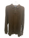 Polo Ralph Lauren Size L Brown Cotton Quarter Button Men's Long Sleeve Shirt Brown / L