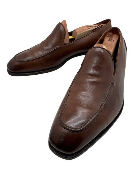 Ralph Lauren Shoe Size Est 9 Brown Leather Solid Dress Men's Shoes Brown / Est 9