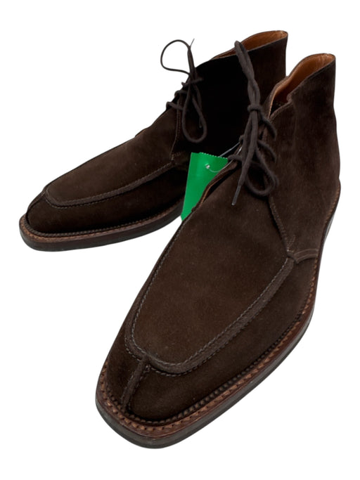 Polo Shoe Size 9 Dark Brown Suede Solid Boot Men's Shoes Dark Brown / 9