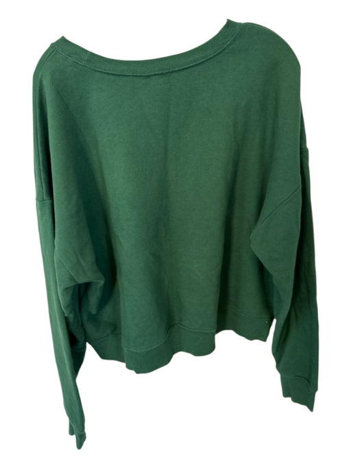 Maeve Size L Green & Purple Cotton Long Sleeve graphic Sweatshirt Green & Purple / L