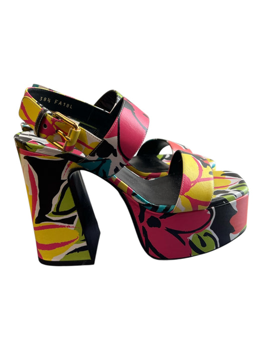 Michael Kors Collection Shoe Size 38.5 Multi Leather Abstract Print Shoes Multi / 38.5