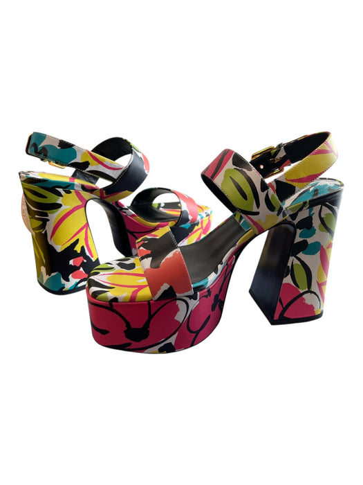 Michael Kors Collection Shoe Size 38.5 Multi Leather Abstract Print Shoes Multi / 38.5
