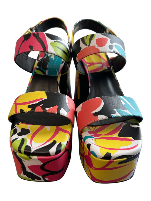 Michael Kors Collection Shoe Size 38.5 Multi Leather Abstract Print Shoes Multi / 38.5