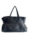 Salvatore Ferragamo Black Pebbled Leather Calfskin Goldtone Hardware Gancini Bag Black