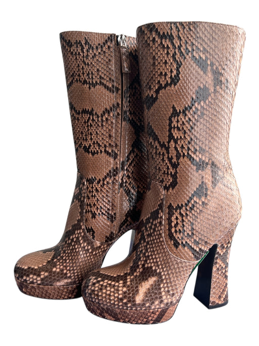 Michael Kors Collection Shoe Size 38.5 Taupe Genuine Python Made in Italy Boots Taupe / 38.5