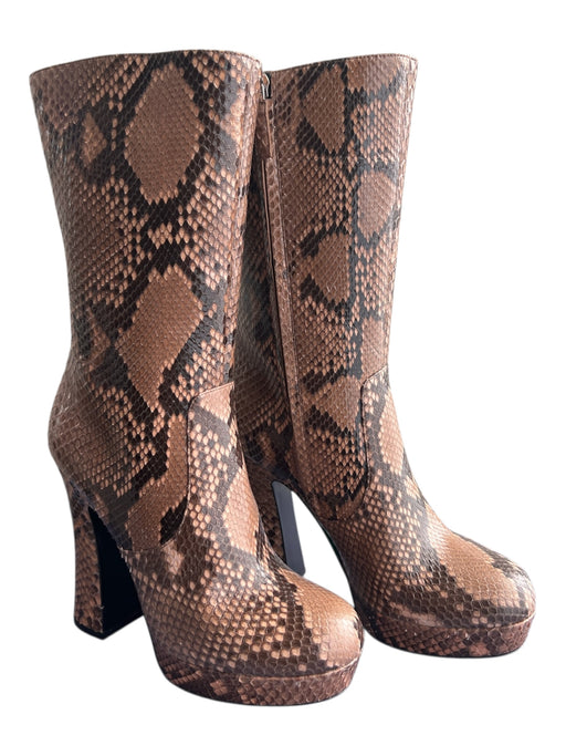 Michael Kors Collection Shoe Size 38.5 Taupe Genuine Python Made in Italy Boots Taupe / 38.5
