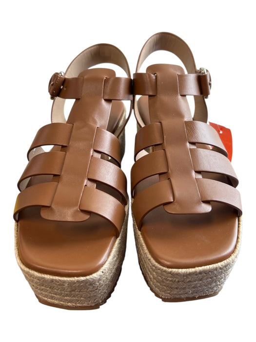 Michael Kors Collection Shoe Size 38.5 Brown Leather Platform Gladiator Shoes Brown / 38.5