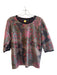 Scotch & Soda Size 2 Multi Polyester Sequin Short Sleeve Lined Round Neck Top Multi / 2