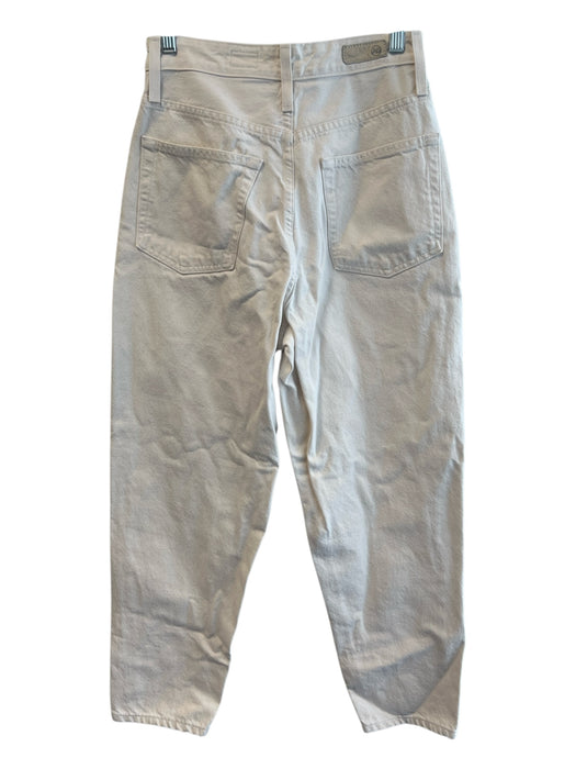 Adriano Goldschmied Size EST 2 Cream Cotton Straight Leg Zipper Fly Jeans Cream / EST 2