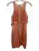 Rebecca Taylor Size 6 coral Silk Shift Organza Ruffles Knee length Dress coral / 6