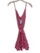 Rhode Size M Pink Cotton V Neck Sleeveless Mini Tie Belt Dress Pink / M