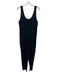 Frank & Eileen Size M Navy Cotton Drawstring Waist Sleeveless Pockets Jumpsuit Navy / M