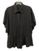 Daily Drills Size M/L Black Cotton Button Front Pockets Drape Sleeve Romper Black / M/L