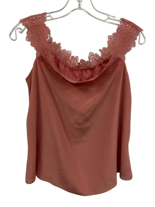 Cami NYC Size M Pink Silk Lace Adjustable Strap Satin Cami Top Pink / M