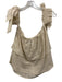 Misa Size M Cream Cotton Blend Off Shoulder Bows Gauze Top Cream / M