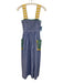 Rhode Size M Blue & Multi Cotton & Linen Smocked Bodice Striped Maxi Dress Blue & Multi / M