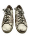 Golden Goose Shoe Size 40 White & Multi Leather Lace Up Glitter Star Motif Shoes White & Multi / 40
