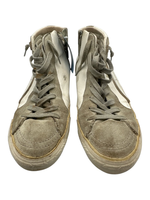 Golden Goose Shoe Size 40 White & Multi Leather Lace Up High Top Shoes White & Multi / 40