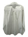 Yves Saint Laurent Size 15 White Cotton Blend Long Sleeve Button Front Top White / 15