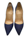 Christian Louboutin Shoe Size 40.5 Blue & White textile upper Denim Pumps Blue & White / 40.5