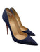Christian Louboutin Shoe Size 40.5 Blue & White textile upper Denim Pumps Blue & White / 40.5