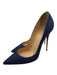 Christian Louboutin Shoe Size 40.5 Blue & White textile upper Denim Pumps Blue & White / 40.5