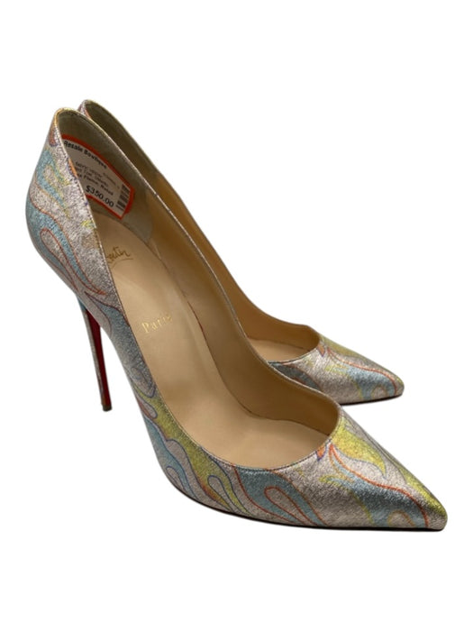 Christian Louboutin Shoe Size 42 Multi fabric upper Metallic Flames Pumps Multi / 42
