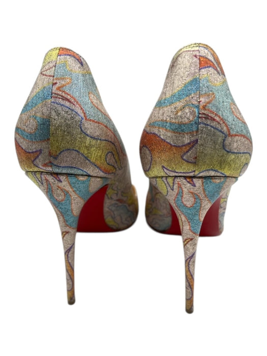 Christian Louboutin Shoe Size 42 Multi fabric upper Metallic Flames Pumps Multi / 42
