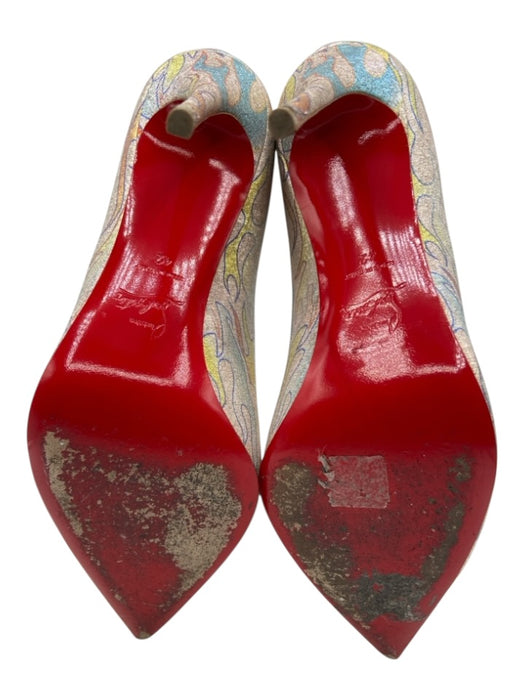 Christian Louboutin Shoe Size 42 Multi fabric upper Metallic Flames Pumps Multi / 42