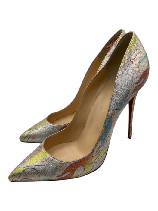 Christian Louboutin Shoe Size 42 Multi fabric upper Metallic Flames Pumps Multi / 42