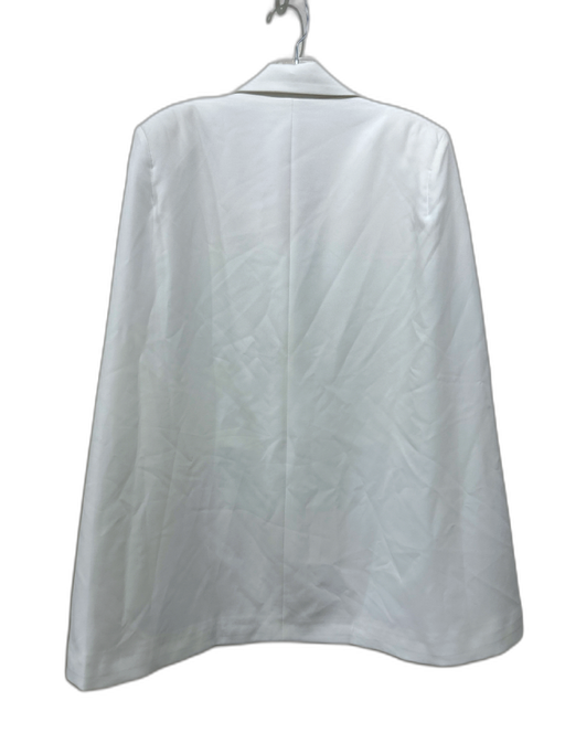 Jaki Size XL White Polyester Blend Double Breast Cape Wide Leg Pant Set White / XL