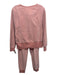 Z Supply Size S Peach Orange Polyester Blend Fleece Drawstring Waist Pant Set Peach Orange / S