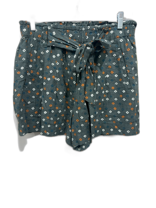By Anthropologie Size Small Blue, Orange, White Elastic Waist Pockets Shorts Blue, Orange, White / Small