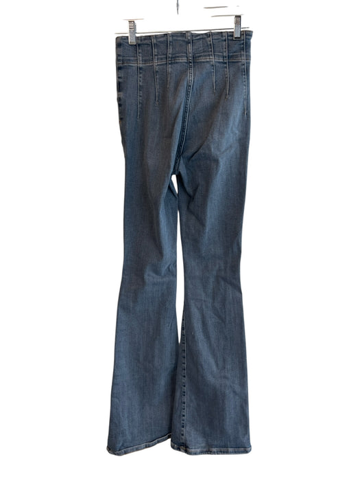 We The Free Size 25 Medium Wash Cotton High Rise Zip Fly No Pockets Flare Jeans Medium Wash / 25