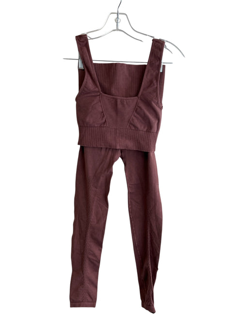 Free People Movement Size Small Dark Mauve Nylon Blend Ankle Length Athletic Set Dark Mauve / Small